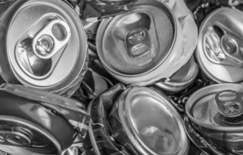 can in the trash